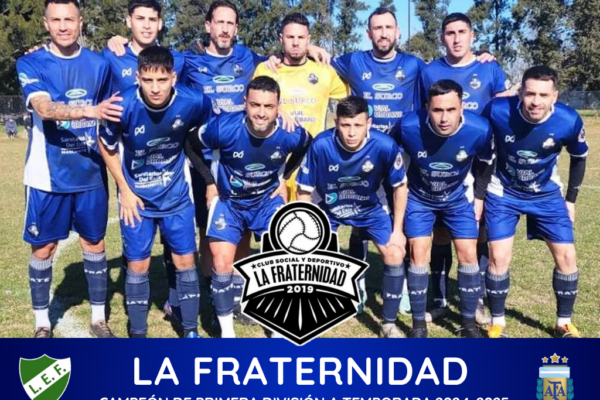 La Fraternidad se coronó campeón de la Liga Escobarense