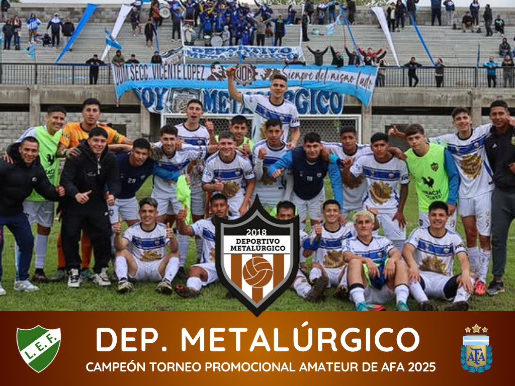 Metalúrgico campeón del Torneo Promocional de AFA 2025