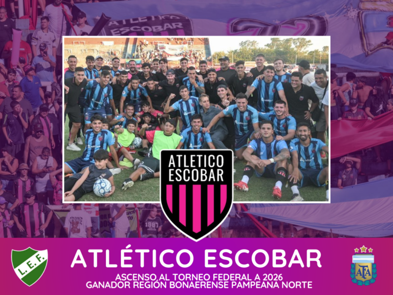 Histórico: Escobar ascendió al Federal A