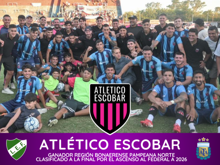 Atlético Escobar a la final por el ascenso al Federal A