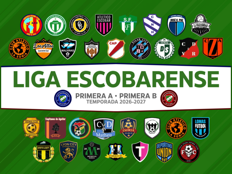 La organización de la temporada 2026-27 de la Liga Escobarense