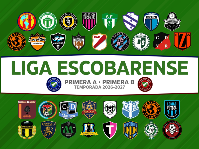 La organización de la temporada 2026-27 de la Liga Escobarense